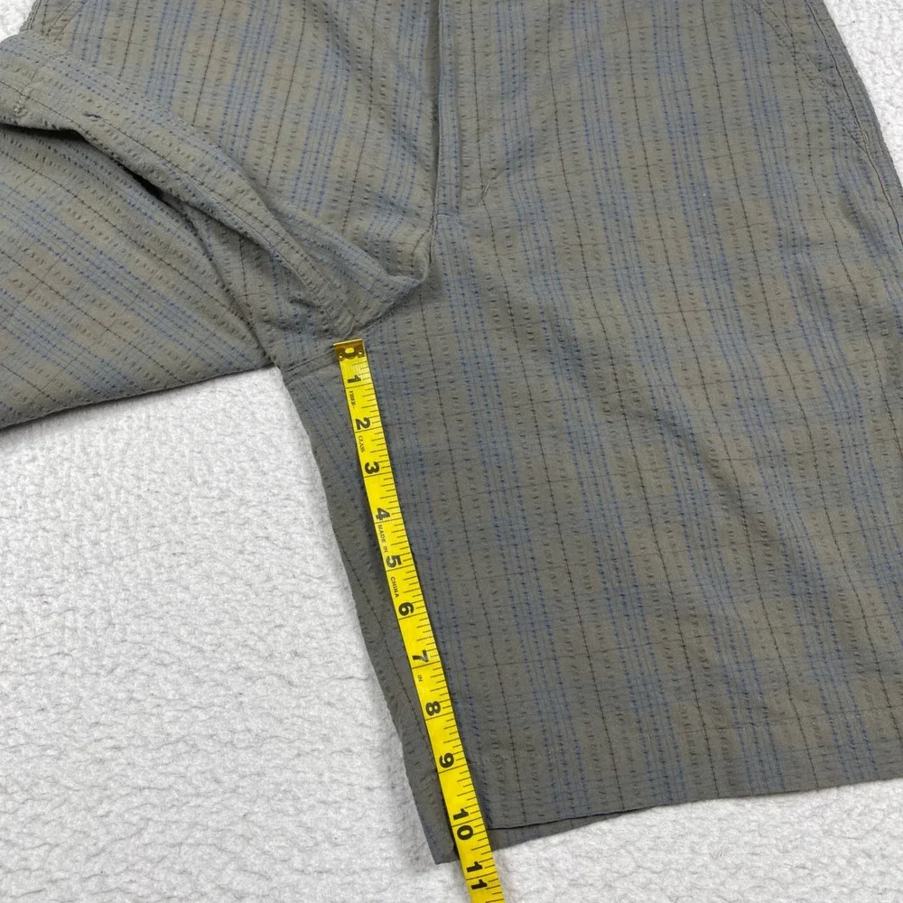 Patagonia Plaid Shorts Mens 34 Gray Organic Cotton Casual Outdoor 57627S9